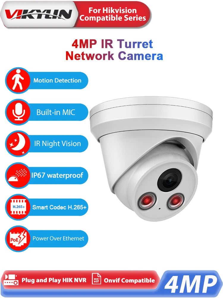 Vikylin 4MP IP Camera Motion Detection .