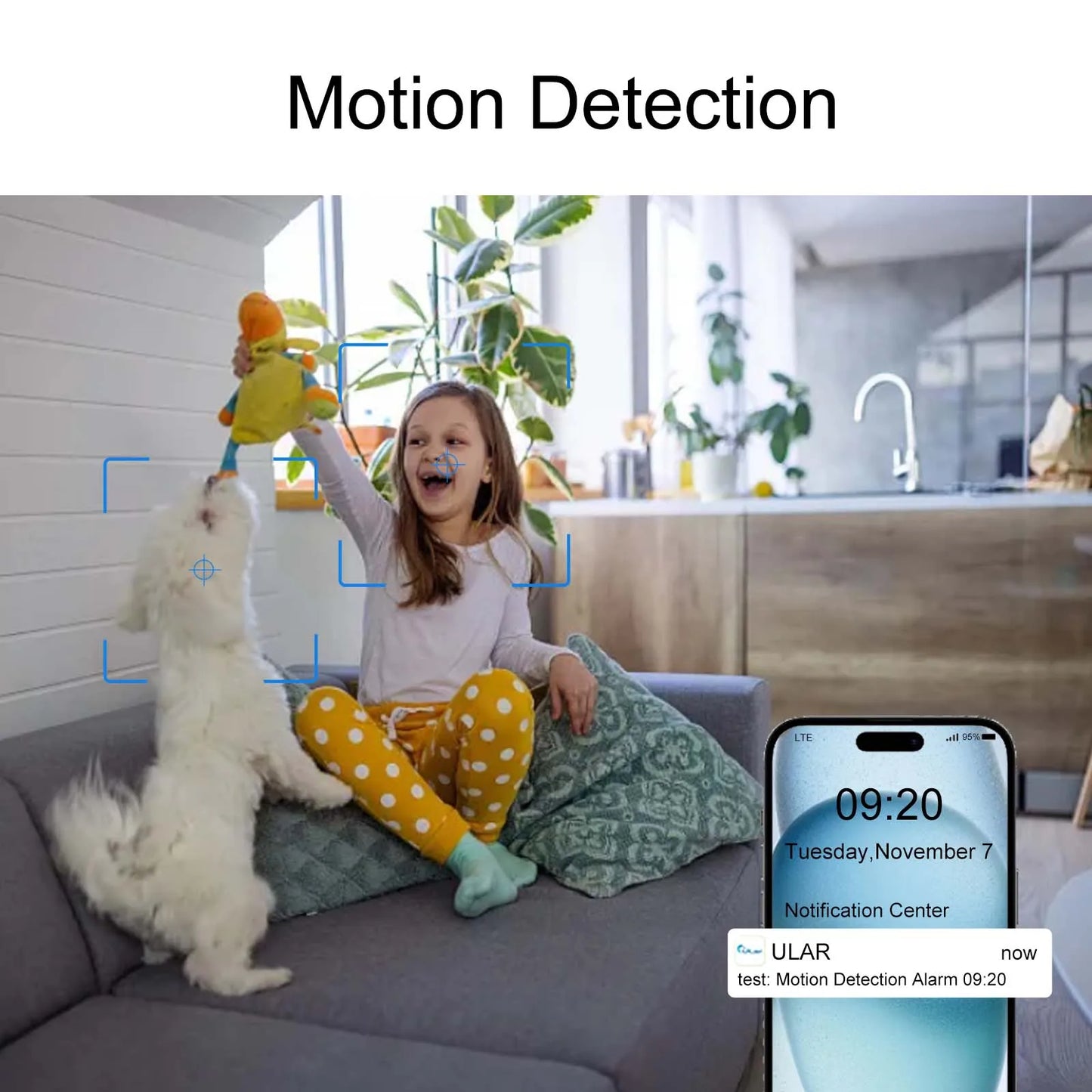 4K HD Clock Camera with Motion Detection, Night Vision.