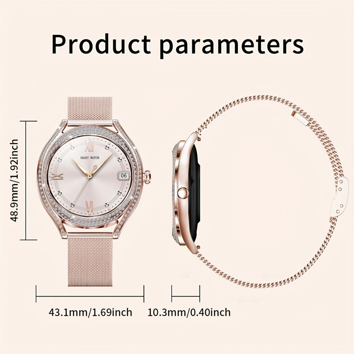 Smart Watch For Women Men,Android And IOS Phones..