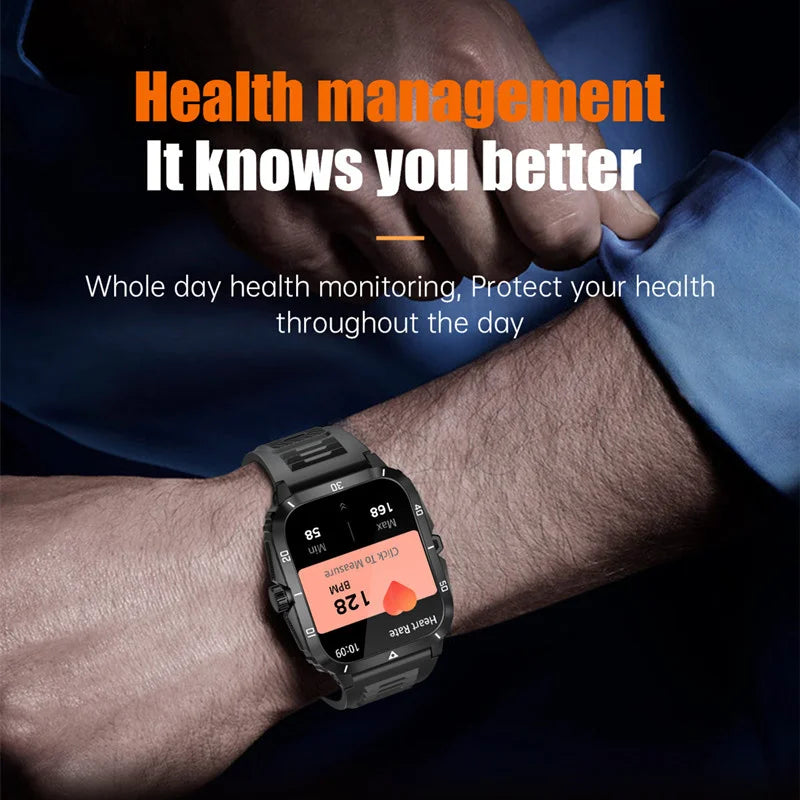 Smart Watch Men Ourdoor Sports Fitness Screen Bluetooth .