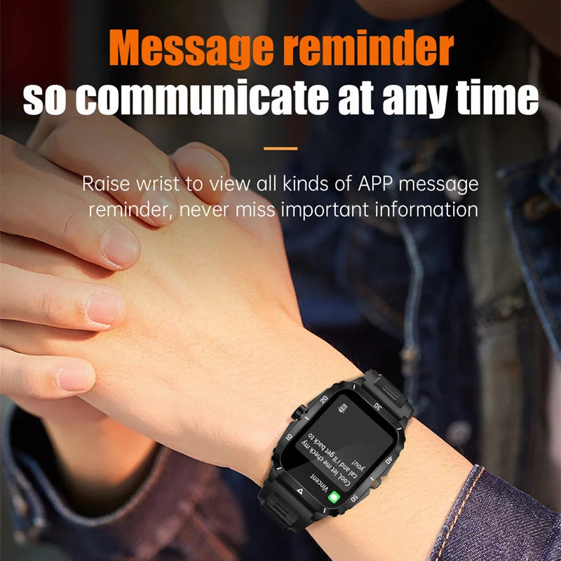 Smart Watch Men Ourdoor Sports Fitness Screen Bluetooth .