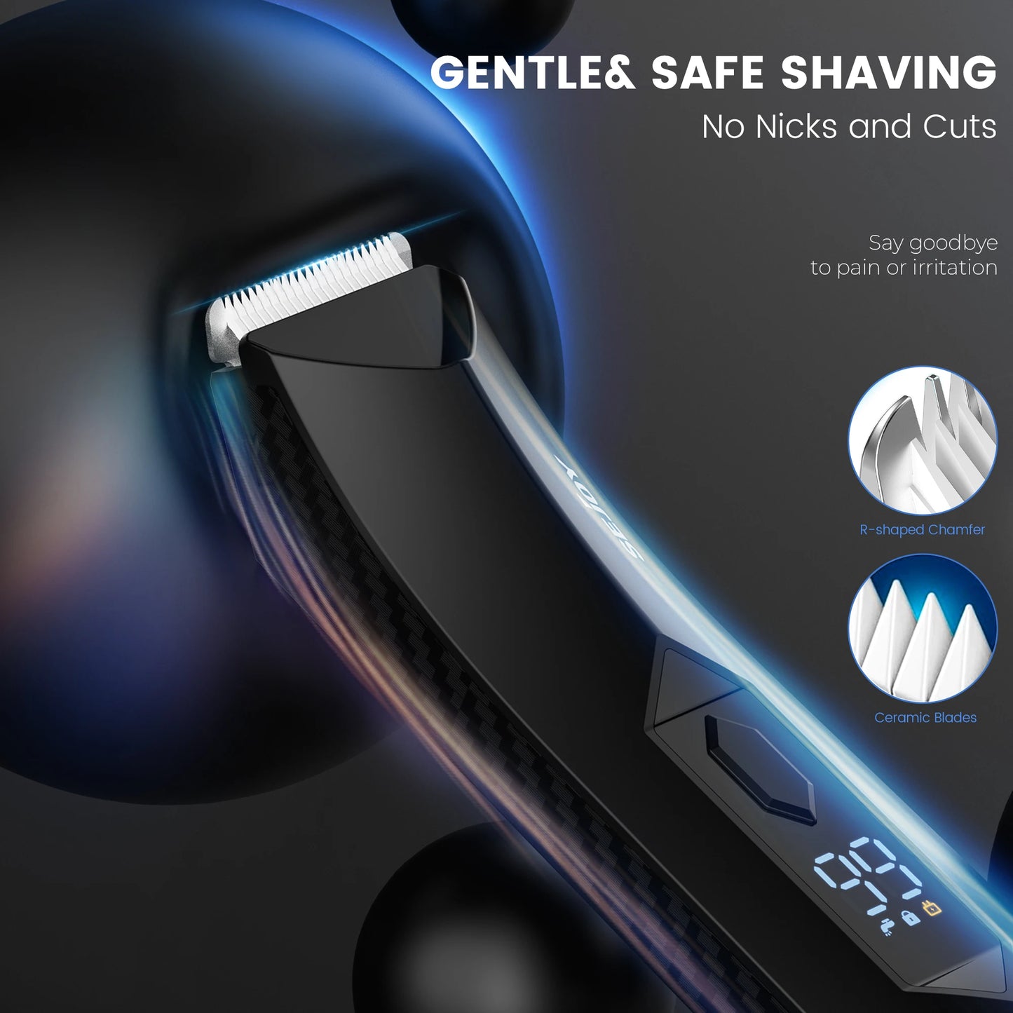 SEJOY Hair Trimmer Men Facial Beard Body Grooming Rechargeable.