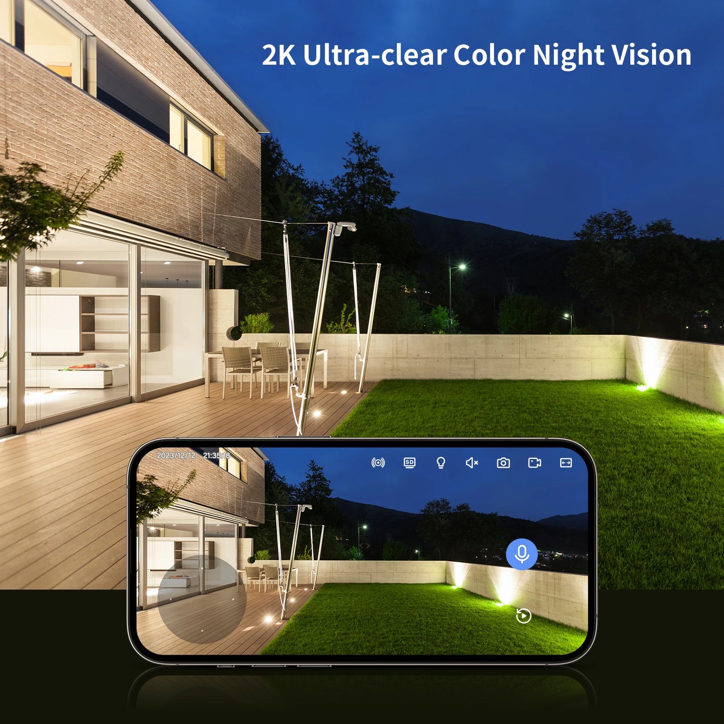 Jennov Indoor/Outdoor Cameras 1296P Pet Camera WiFi .