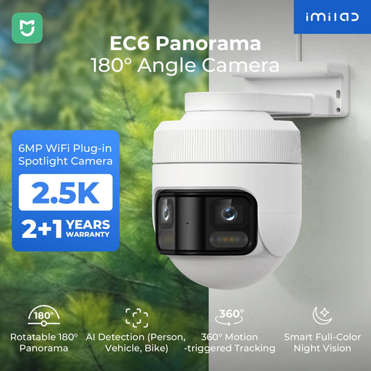 IMILAB New 3.5K 180° Panorama Outdoor Camera.
