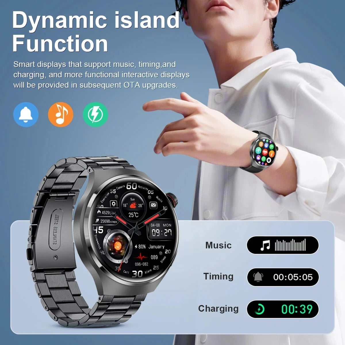 New For Android Smart Watch Men's.
