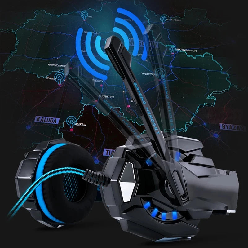 Gaming Headset Over-Ear Wired Headphones .