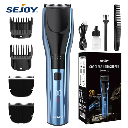 SEJOY Cordless Professional Hair Clippers Men Trimmer .