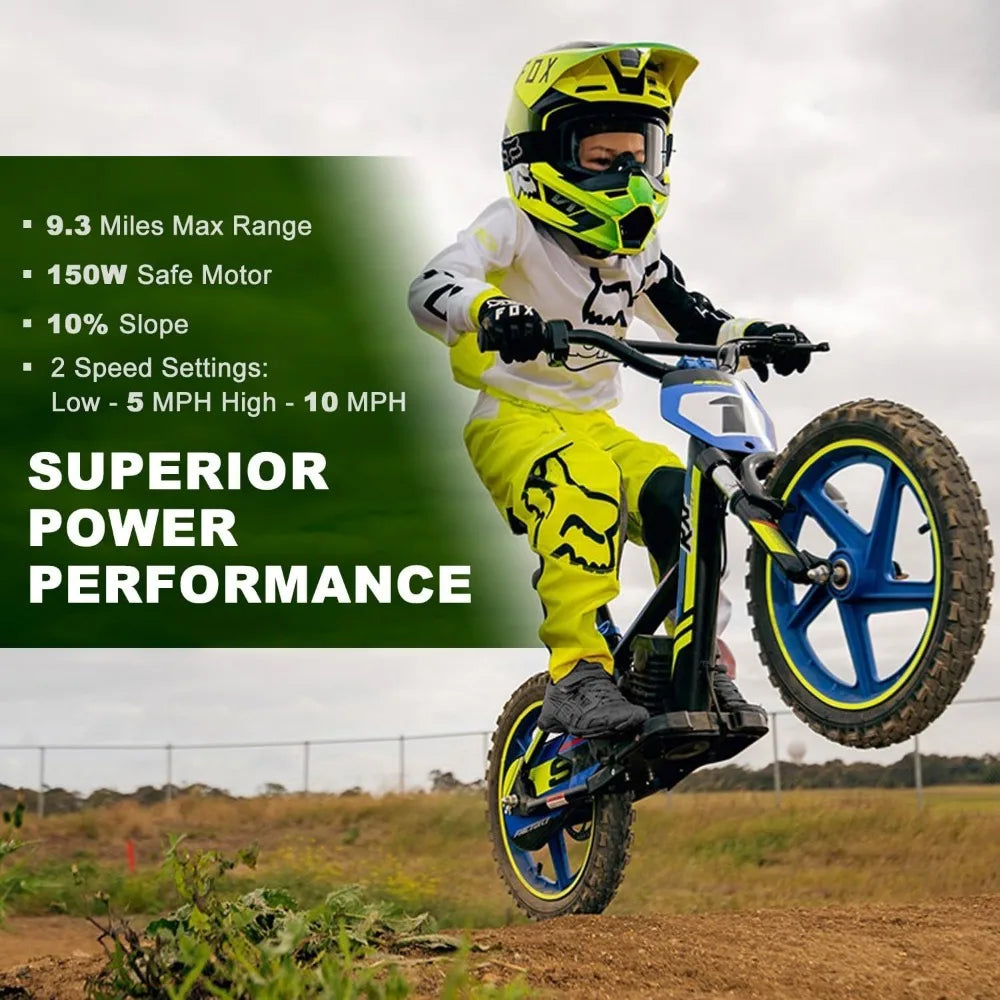 Electric Dirt Bike for Kids, Ages 3-6/5-12