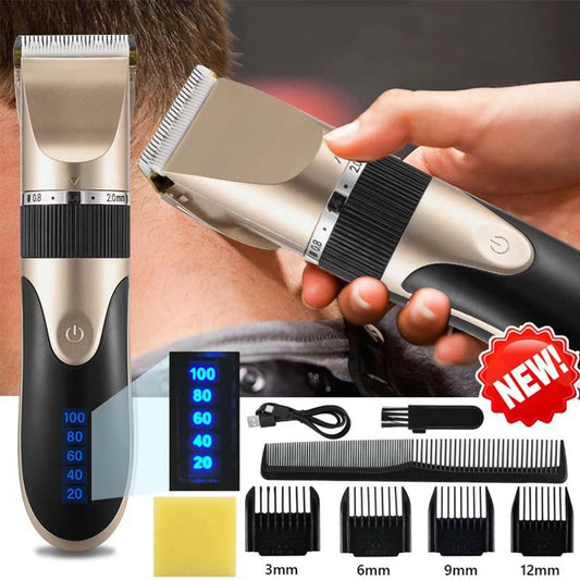 Professional Hair Clipper with Battery Power .