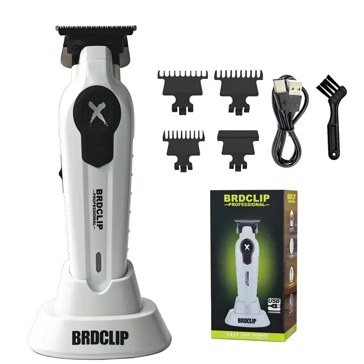 New 2025 BRDCLIP FA1T Green Professional Hair Trimmer .