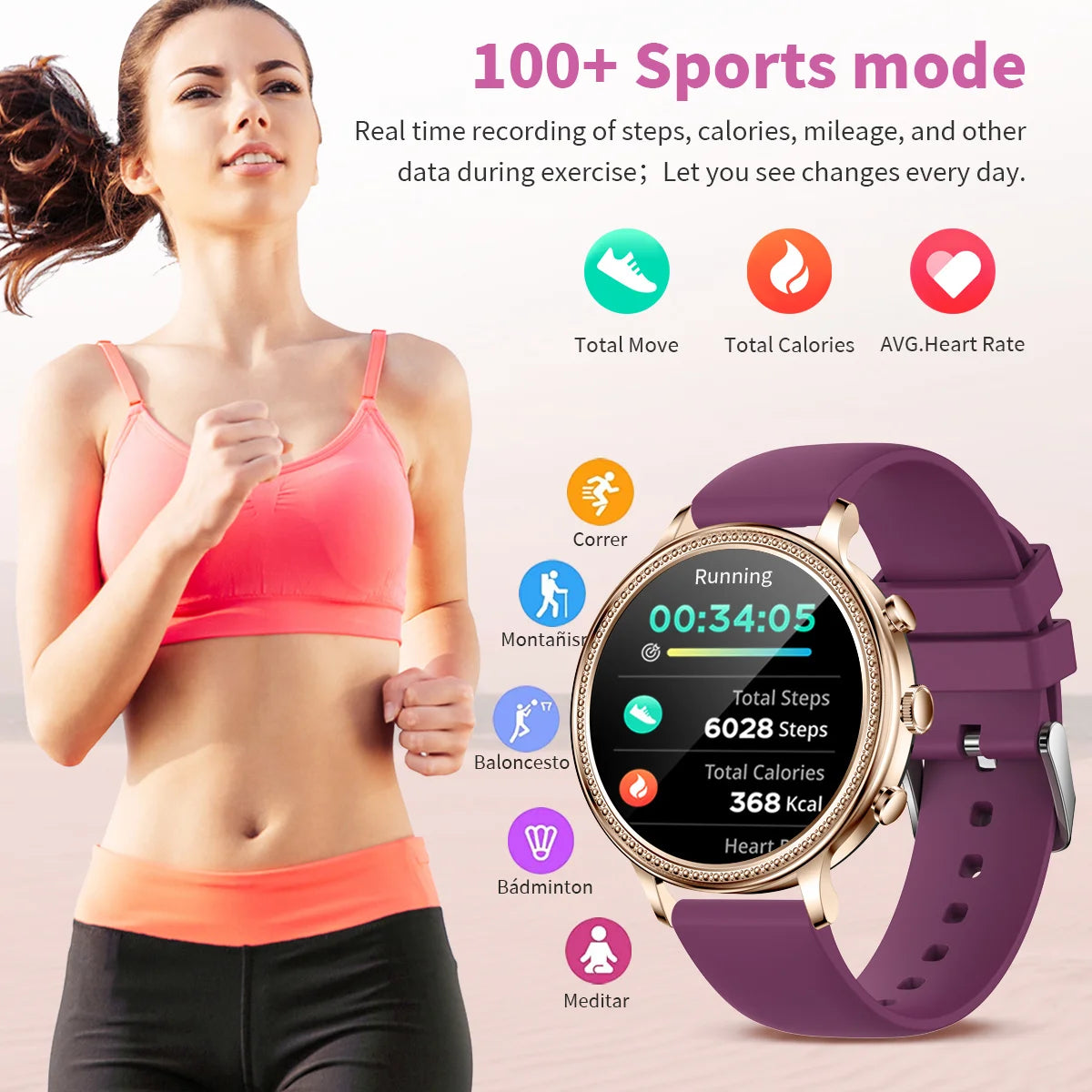 XIAOMI Mijia Luxury Women Smartwatch Bluetooth Call .