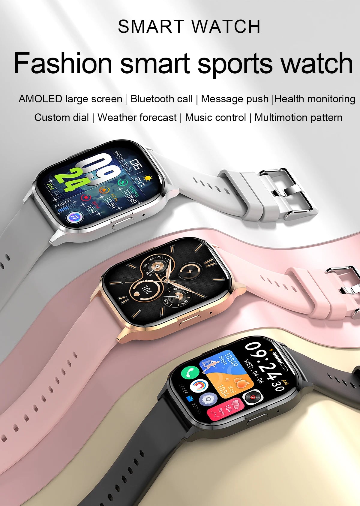 New AMOLED Screen Smart Watch Women's .