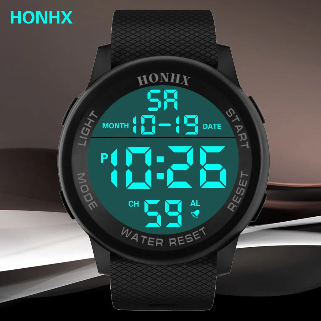Luxury Men Analog Digital Watches, Military sport.
