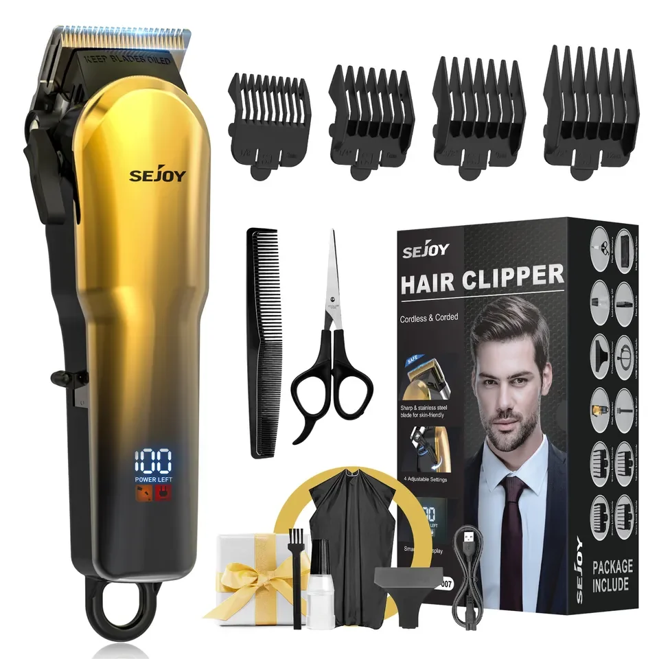 Sejoy Hair Clippers for Men, Professional Hair Trimmer.