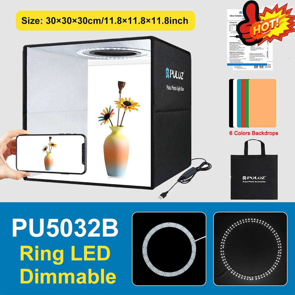 PULUZ Photo Studio Light Box ,Portable Photography.
