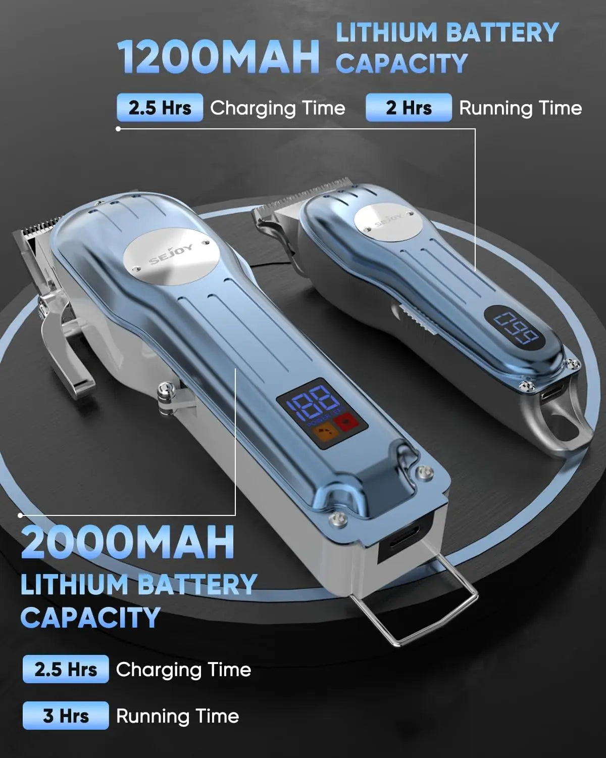 SEJOY Professional Hair Clippers for Men Cordless Clippers .
