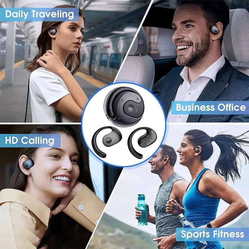 Wireless Bluetooth Headset Sports Touch Control Earbuds .