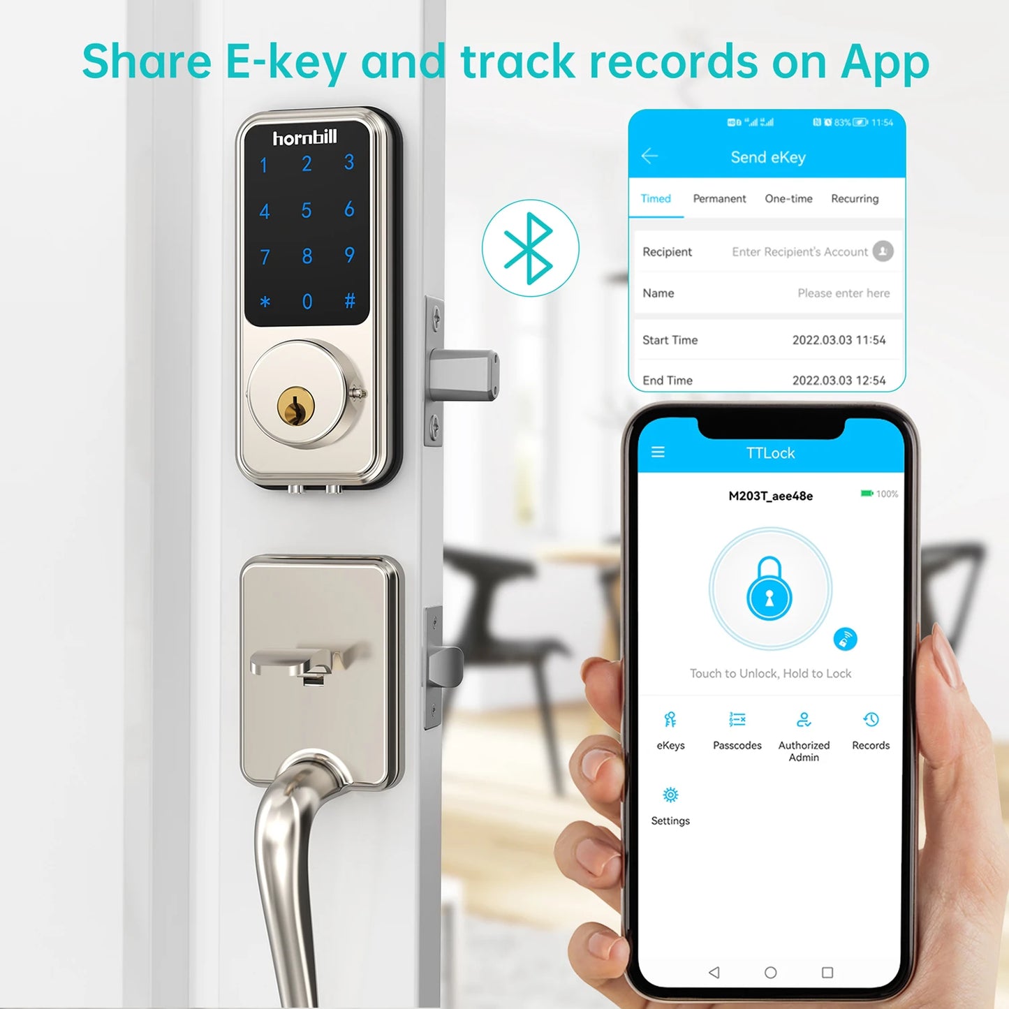 Smart Front Door Deadbolt Keyless Locks .