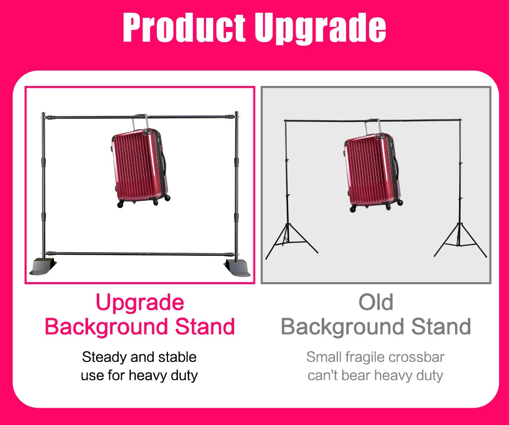 Double-Crossbar Backdrop Background Stand Kit.
