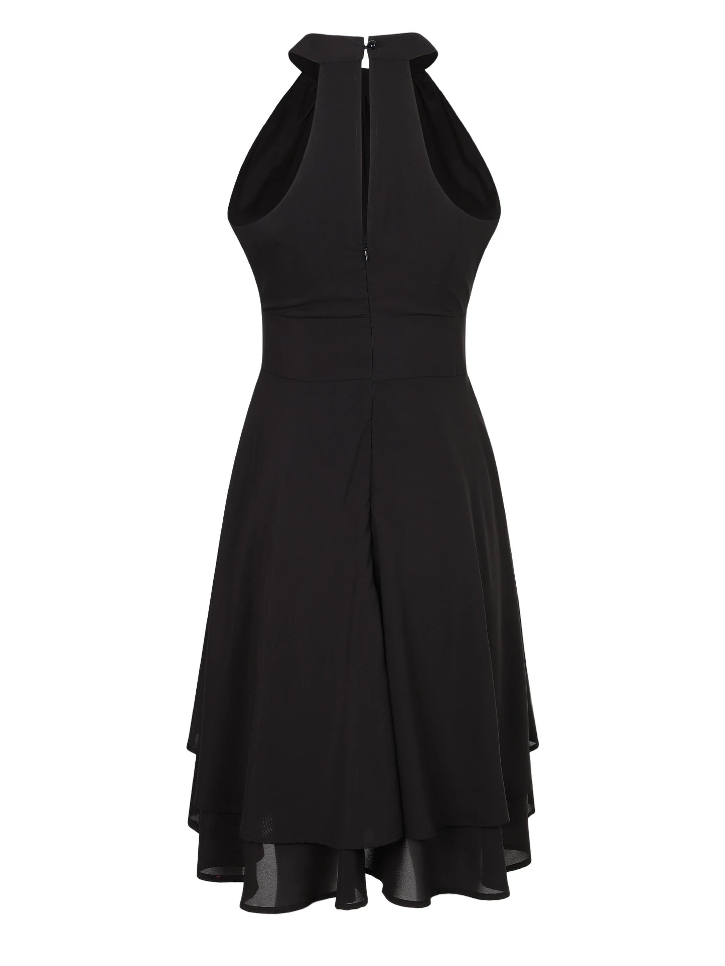 Halter Sleeveless Waist Dress Women Clothing Fashion .