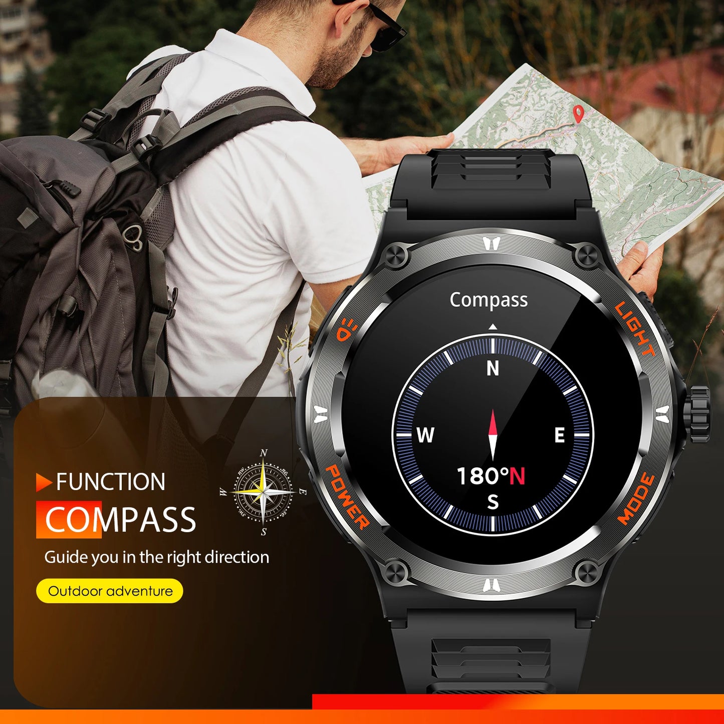 LaNikar Smart Watch 3ATM Waterproof Men Sport .