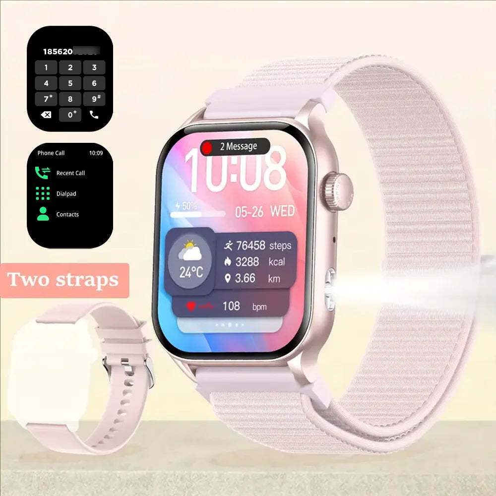 Smart Watch Bluetooth Call LED Flashlight Men, Women.