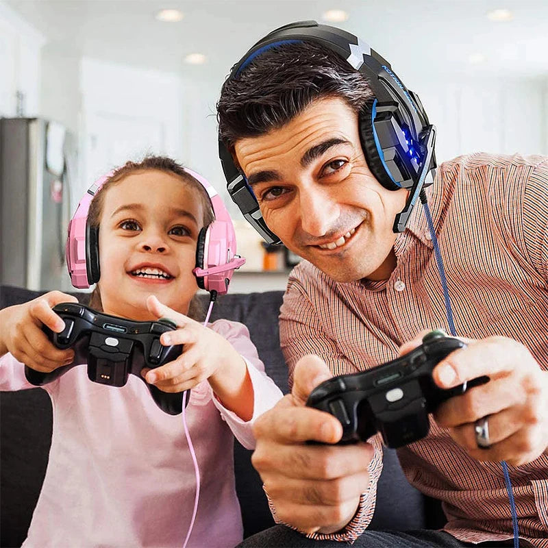 Gaming Headset Over-Ear Wired Headphones .