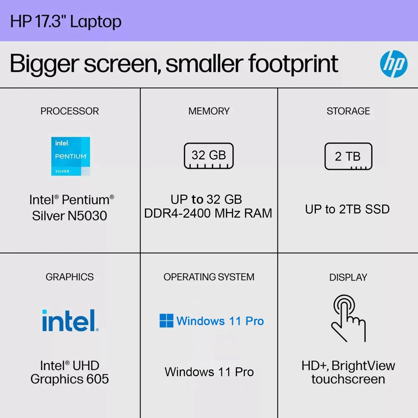 HP 17.3" 2024 Newest Touchscreen Laptop,.