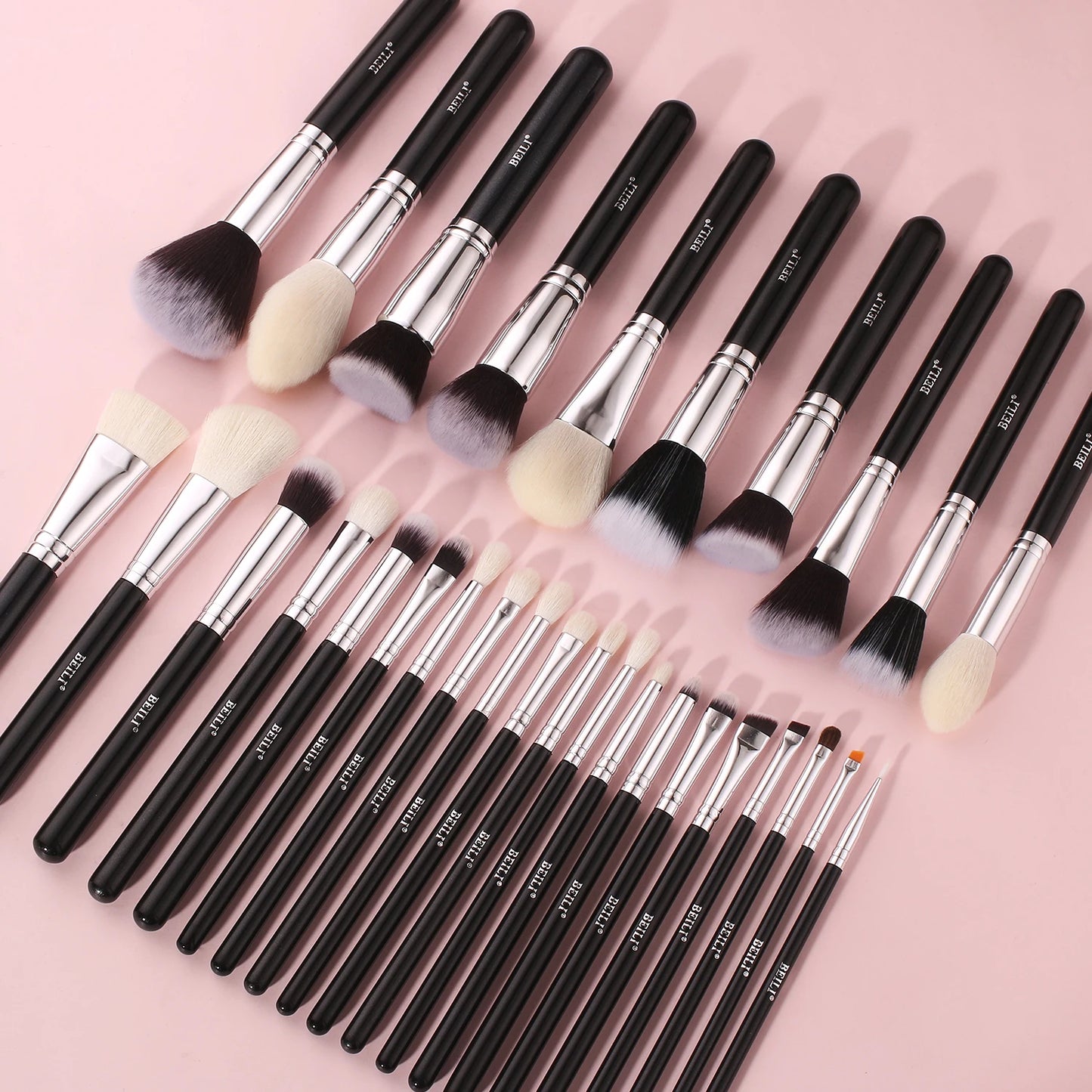 BEILI Black Makeup brushes set Professional .