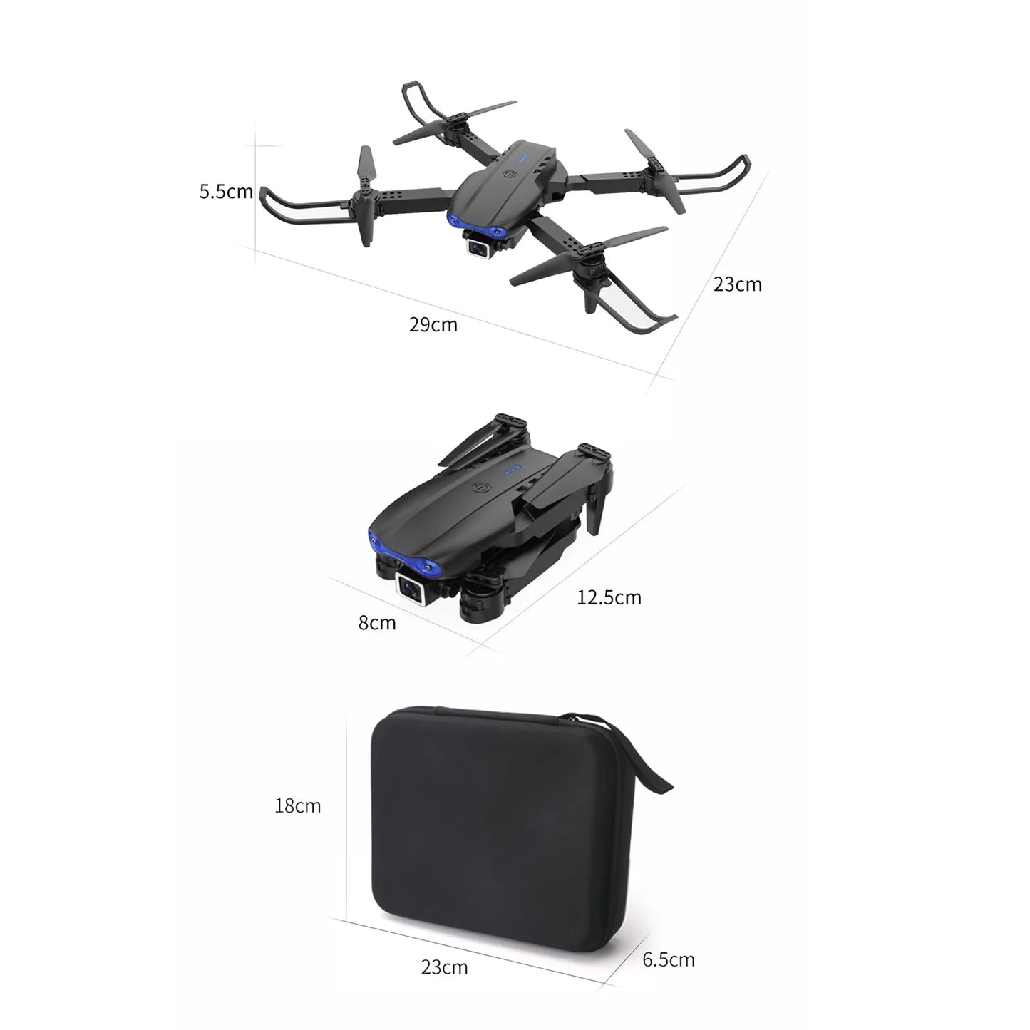 Mini-Drone 4K HD Dual Camera Wifi Helicopter .