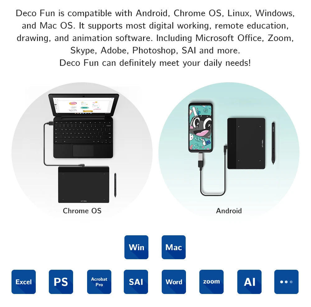 XPPenTablet  for Drawing Education Compatible with Android