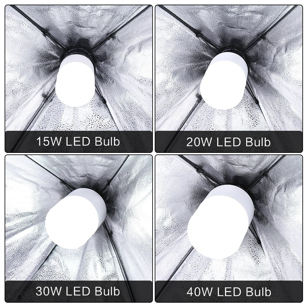 Photography Softbox Lighting Kits System .