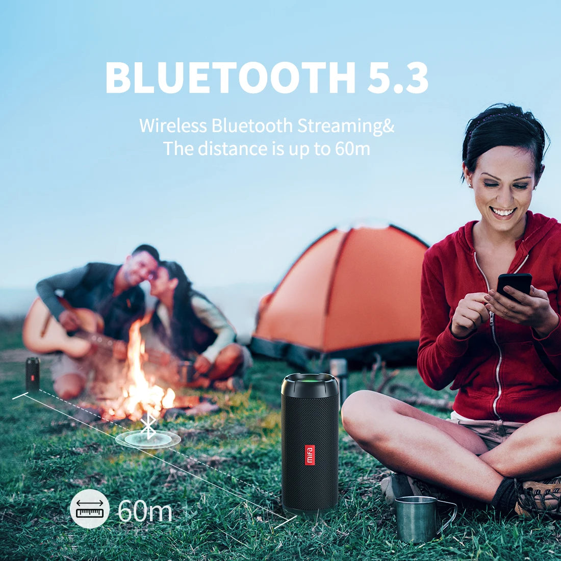 Bluetooth Wireless Outdoor camping Speaker.