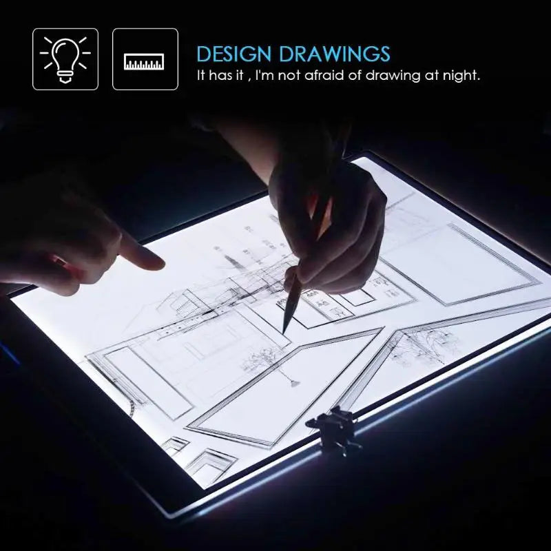 Drawing Tablet Digital Graphic Electronics LED Writing Board.