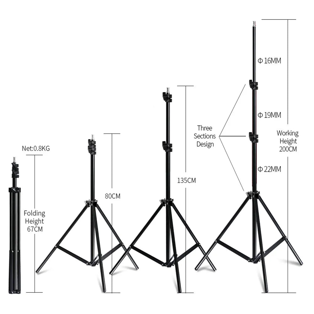 Photography Softbox Lighting Kits System .