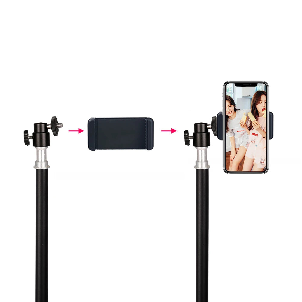 Photography Selfie Light Tripod Stand With Head Bluetooth.