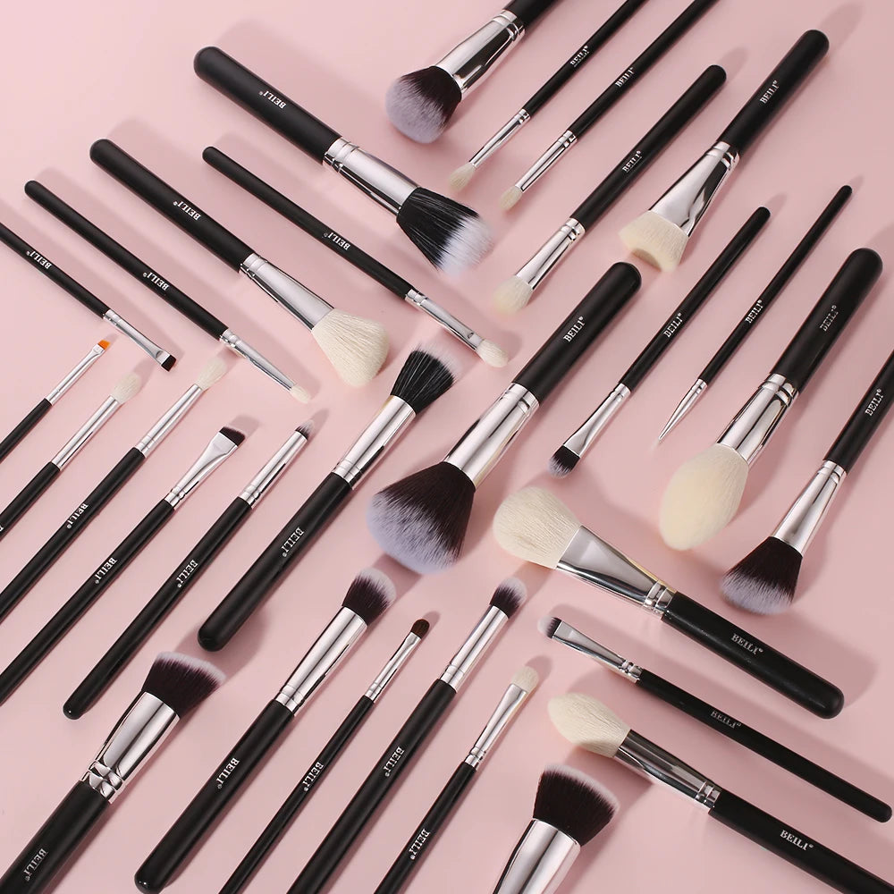 BEILI Black Makeup brushes set Professional .