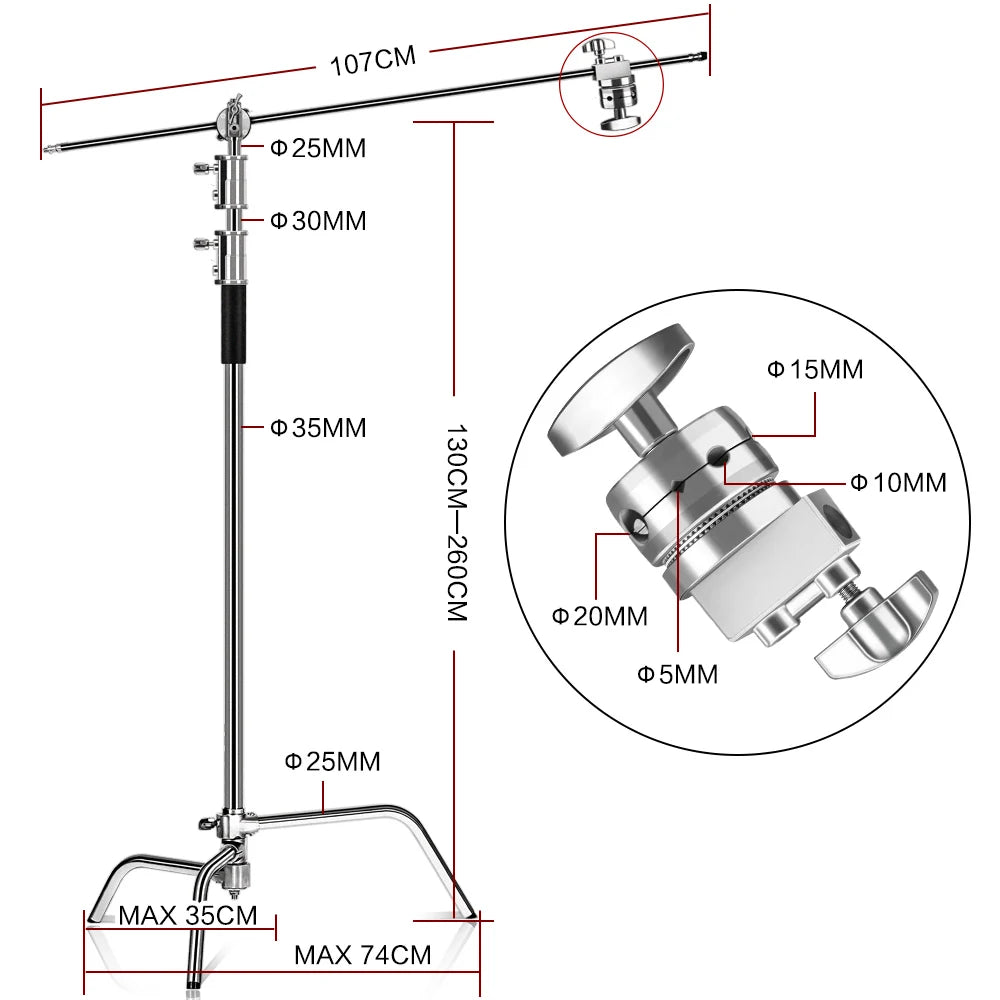 C-Stand Heavy Duty Stainless Steel .