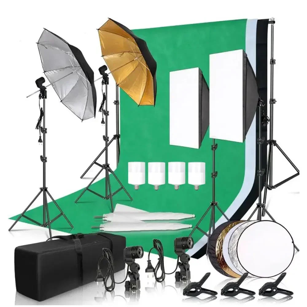 Photography Background Support Softbox Lighting Kit Photo .