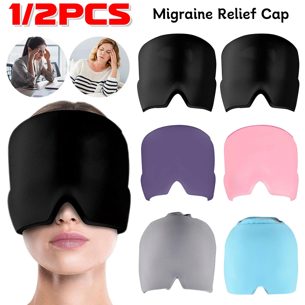 Migraine Relief  Gel Ice Cold Compress Therapy Cap .