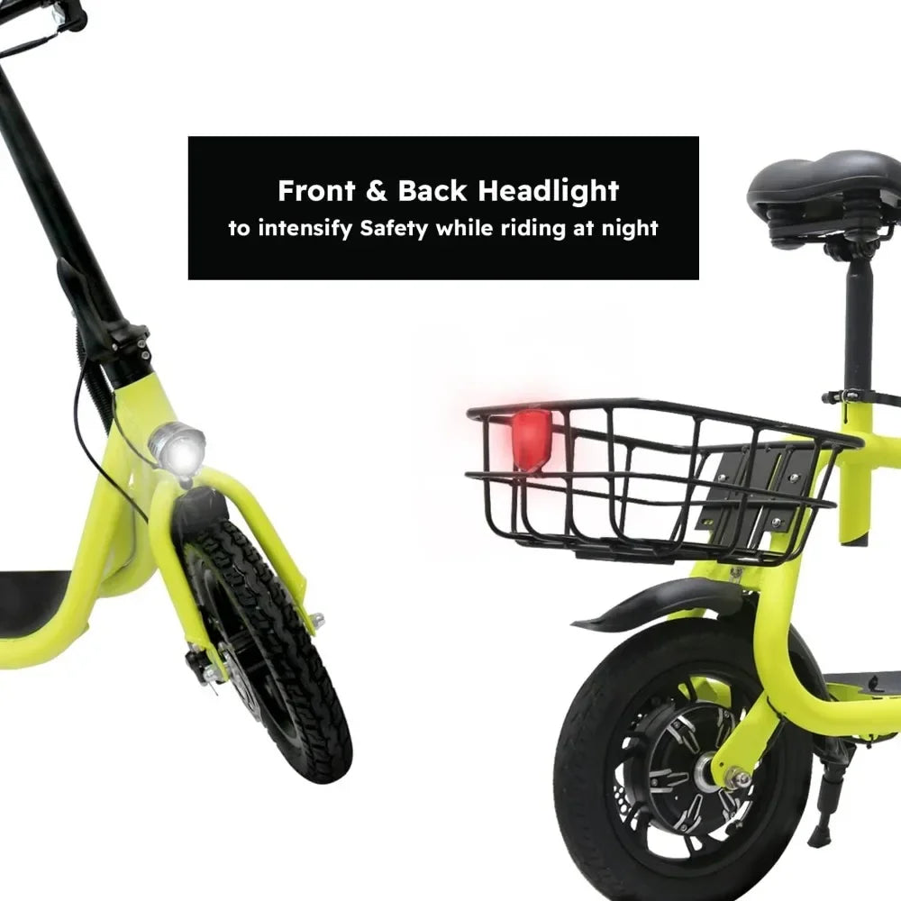 Electric Bike Scooter, Foldable Scooter with Seat .