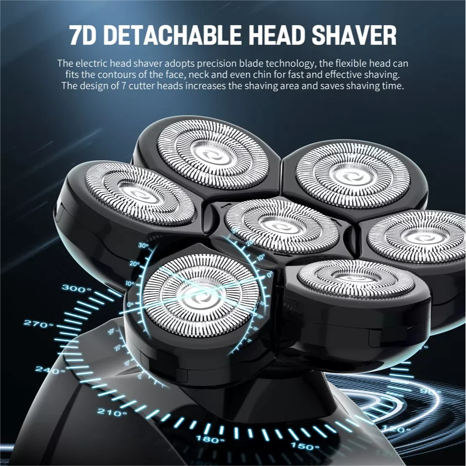 SEJOY 6-in-1 Multifunctional  7D Head Shavers .