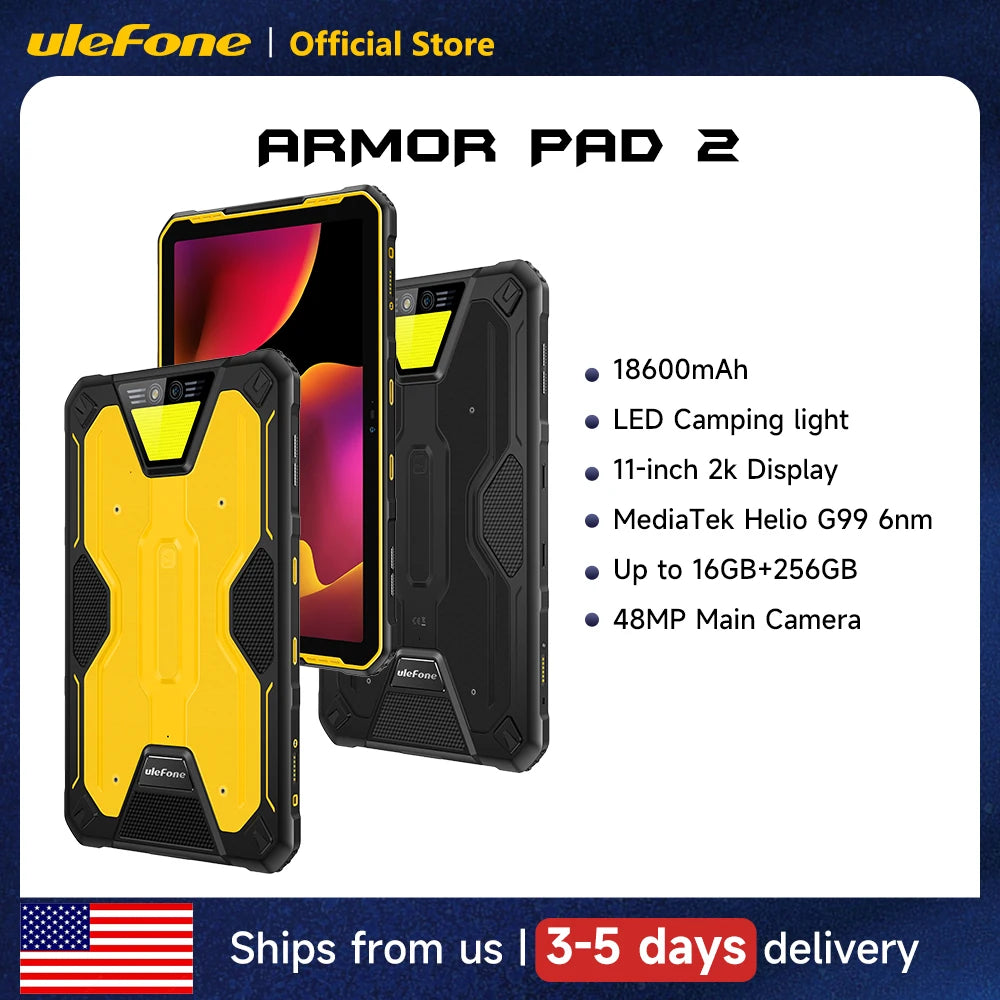 Ulefone Armor Pad 2 Rugged Tablet, 11.