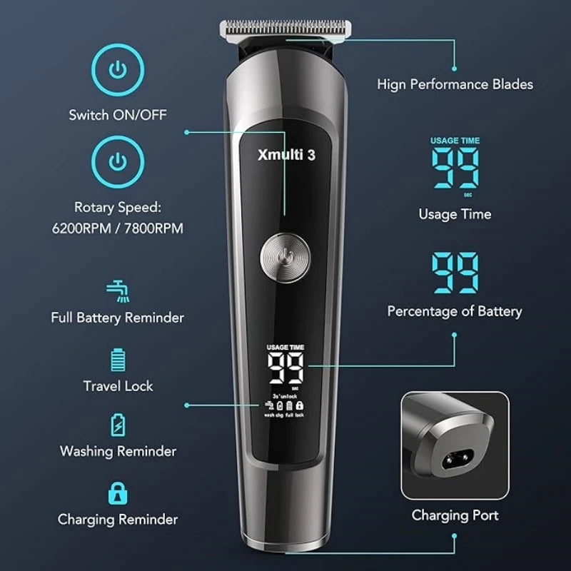 Hair clipper Electric Beard Trimmer for Men .