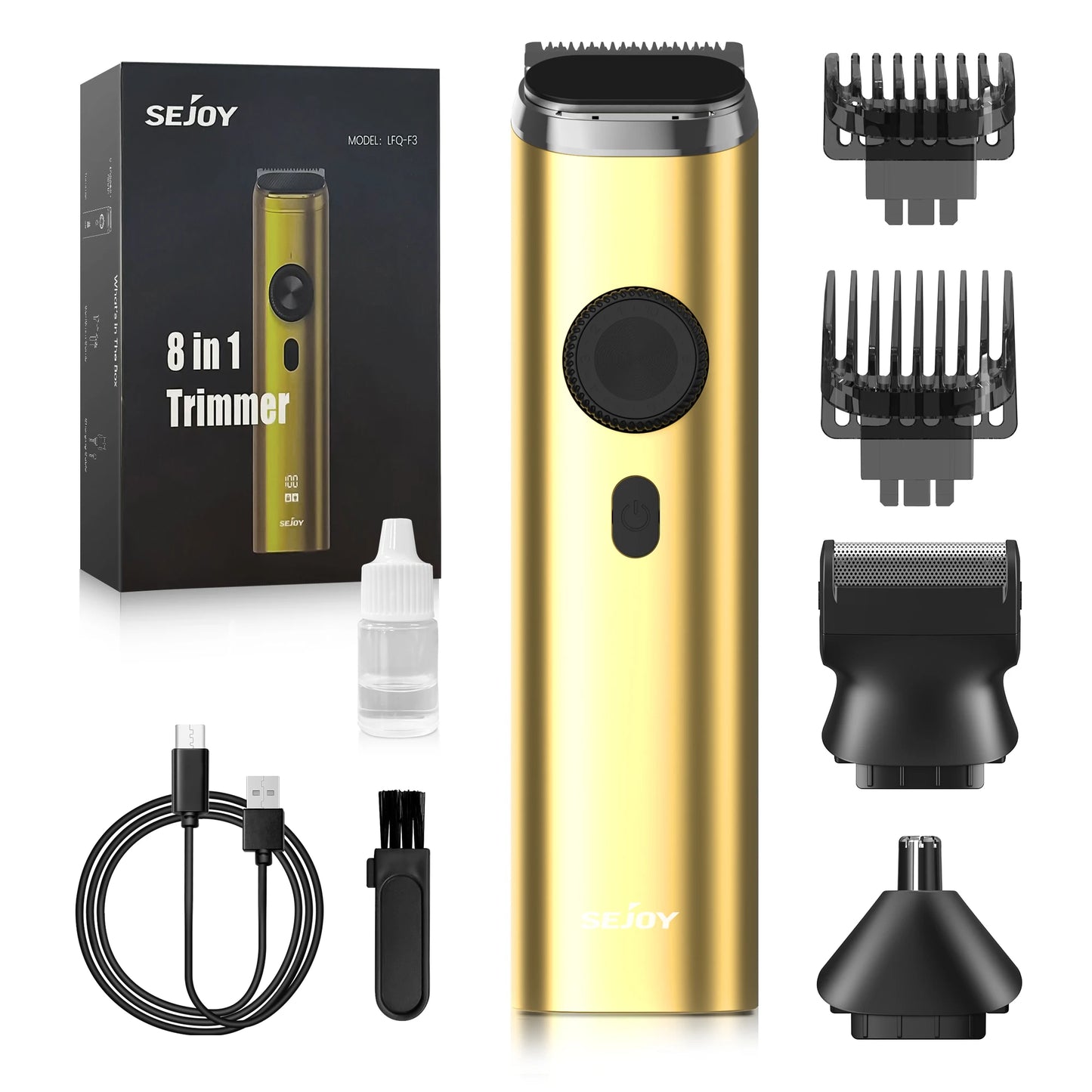 Hair Trimmer Grooming Kit Rechargeable for  Men.