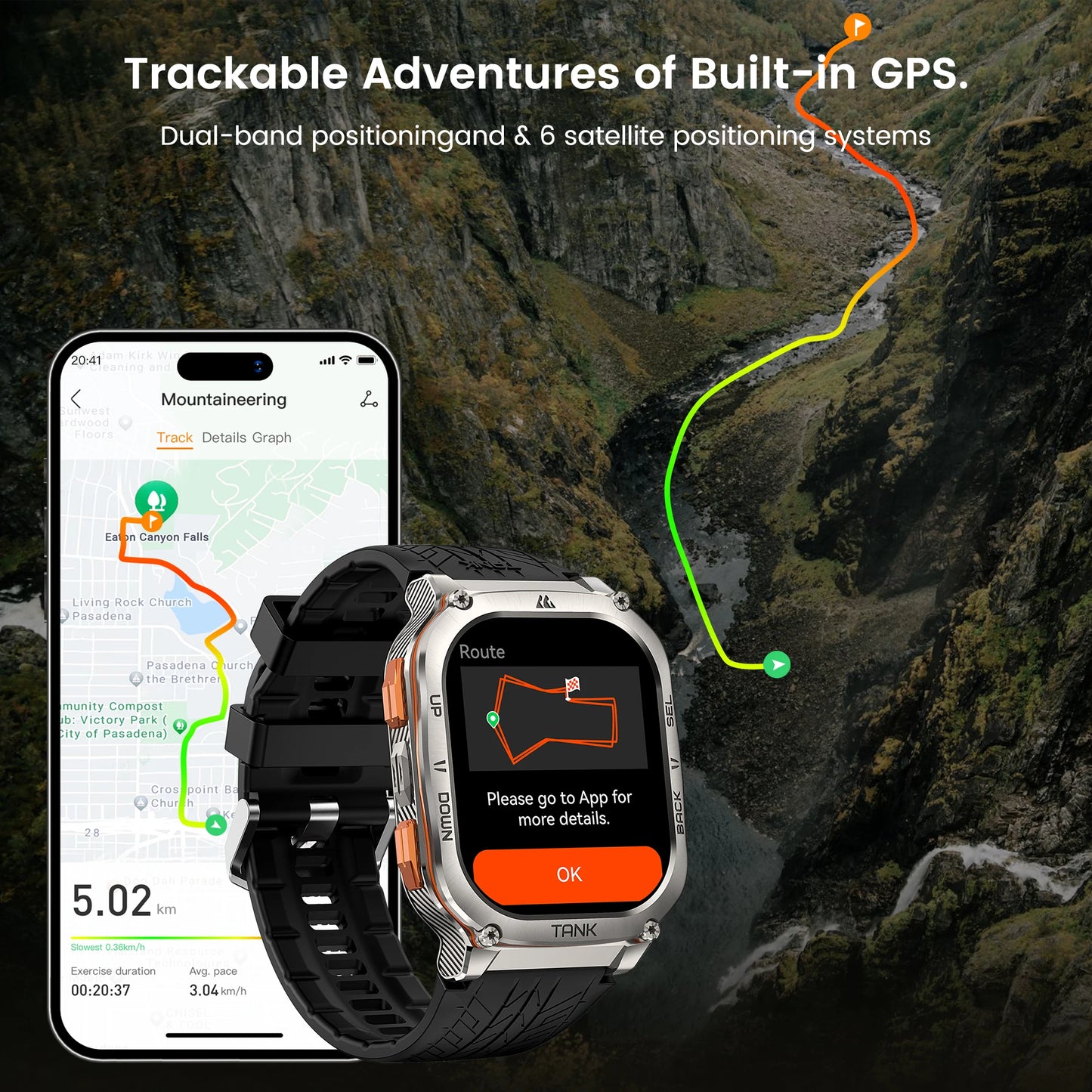 KOSPET TANK M3 Ultra GPS Smartwatches Waterproof..