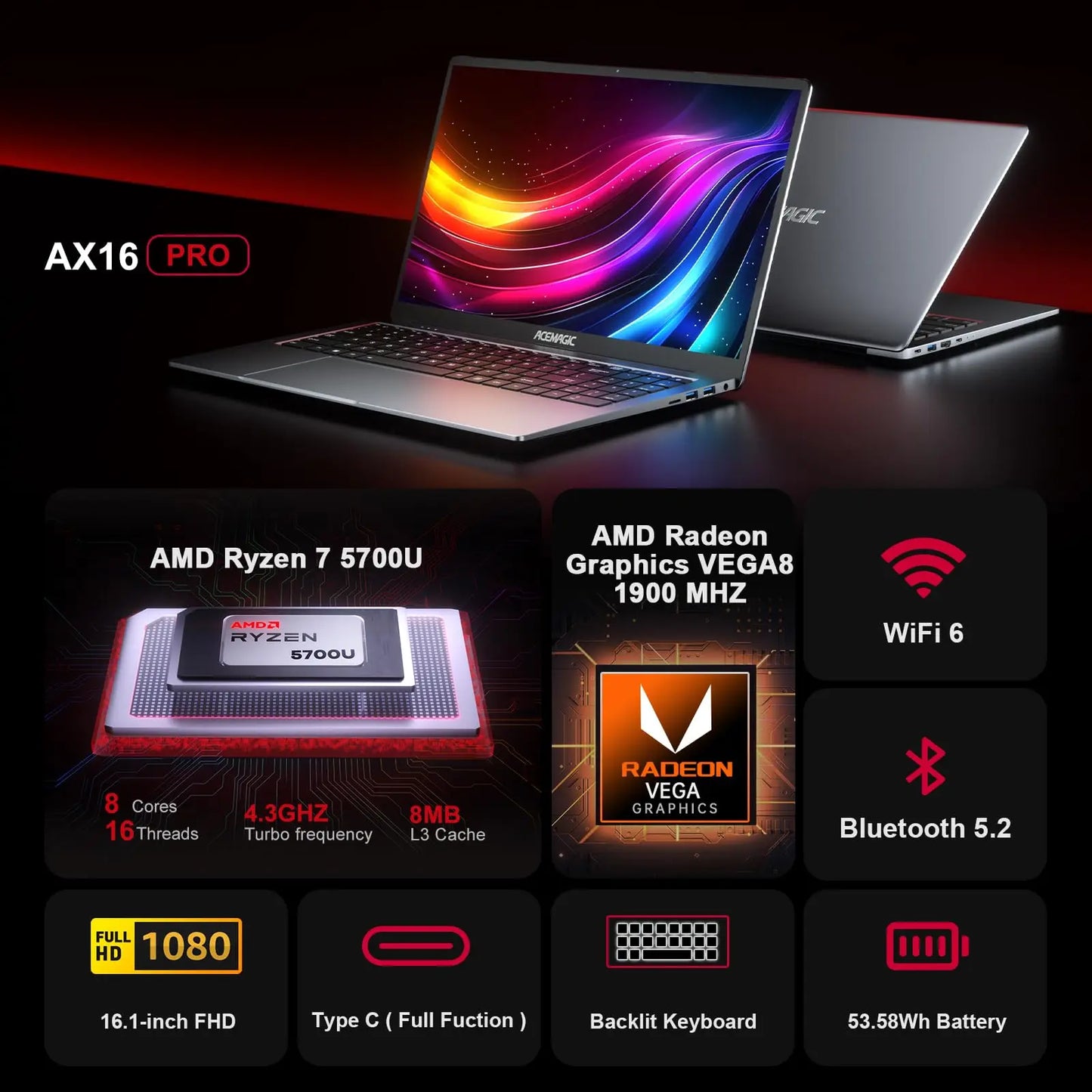 ACEMAGIC AX16Pro Gaming Laptop.