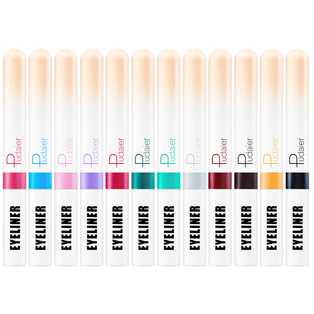 12 Colors Liquid Eyeliner Makeup Tool Waterproof .