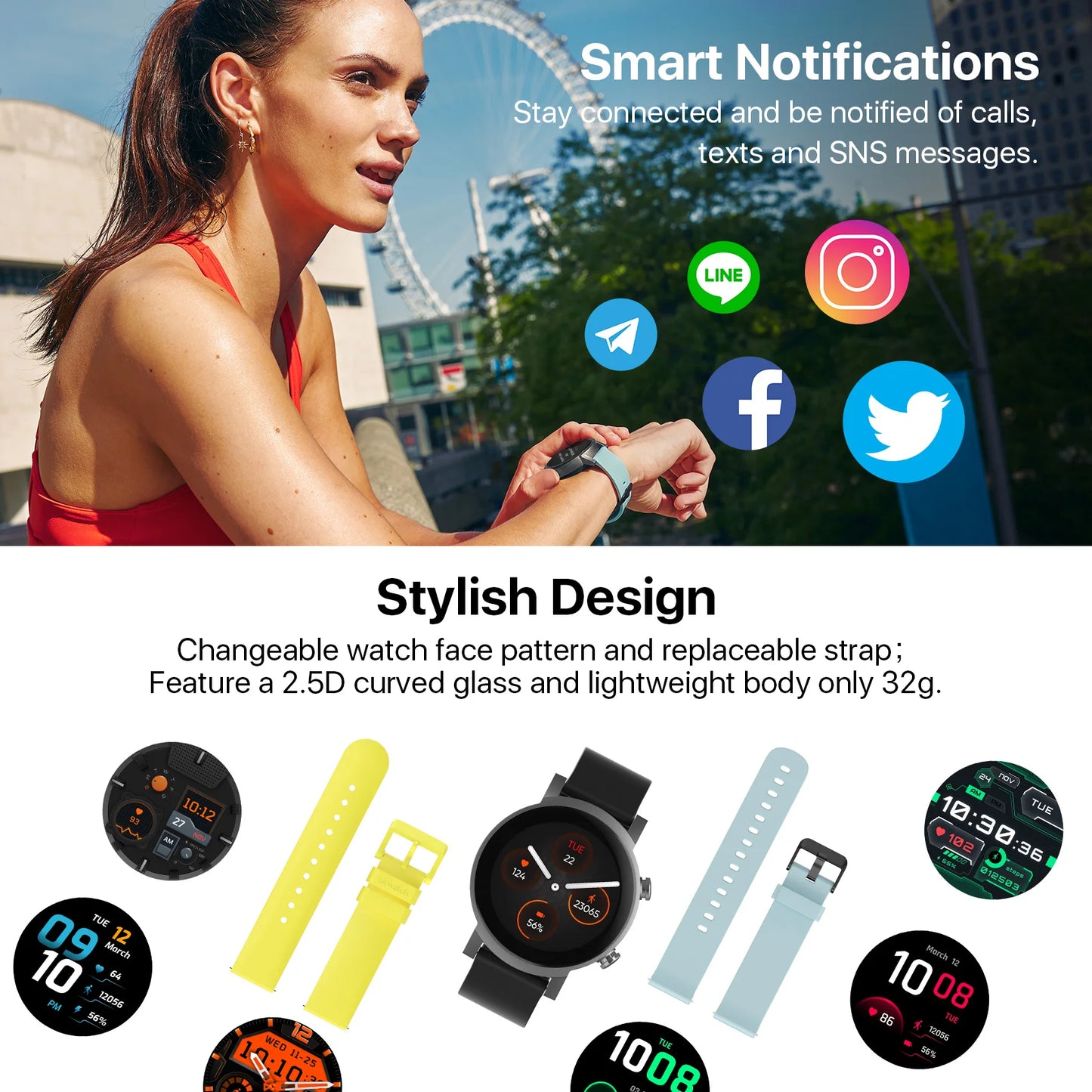 Wear OS Smartwatch for Men and Women.