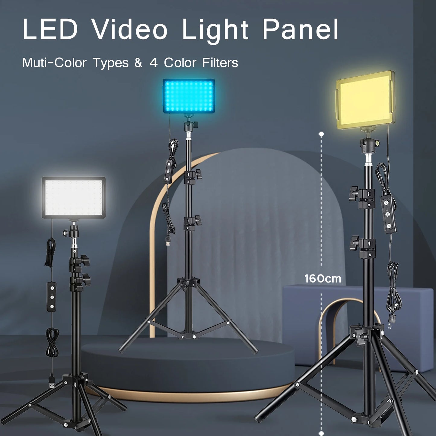 LED Photography Video Light Panel .